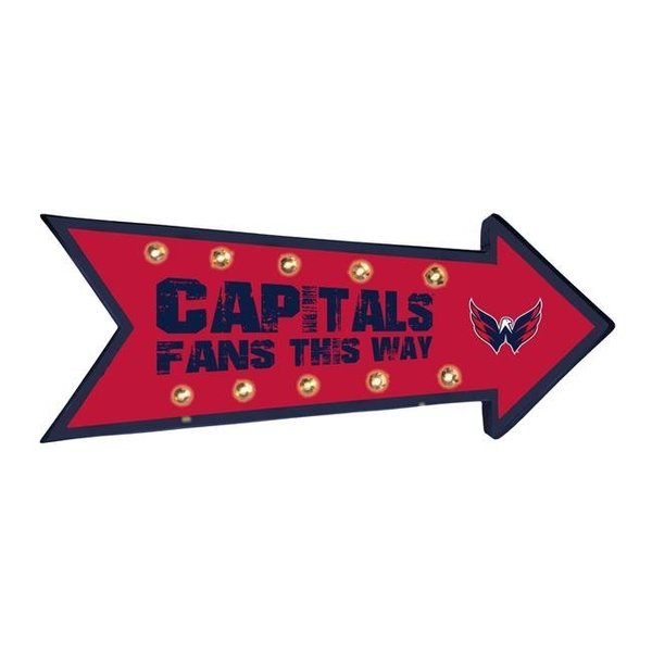 Forever Collectibles Forever Collectibles 9279784596 Washington Capitals Running Light Marquee Sign 9279784596